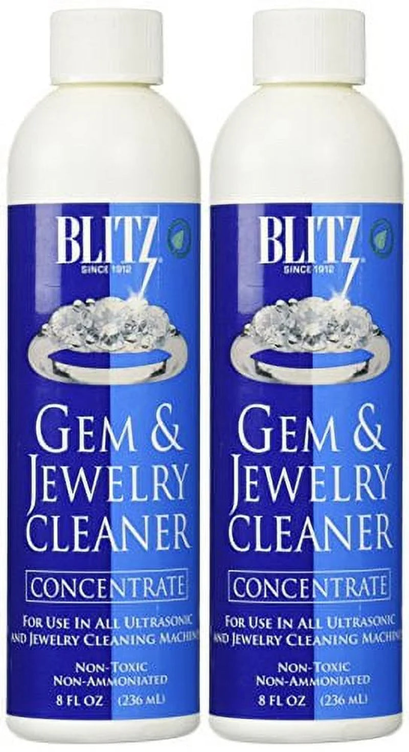 2-Pack 8 Oz  Concentrated Jewelry Cleaning Solution